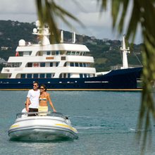Big Aron Yacht Profile with Tender