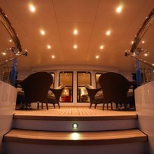 Majestic Yacht Exterior Seating - Evening