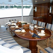 Nibani Yacht Exterior Dining