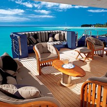 Perfect Persuasion Yacht Aft Deck Seating