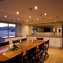 Achilles Yacht Dining Area