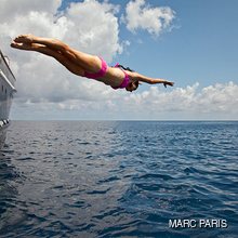 Seawolf Yacht Woman Diving