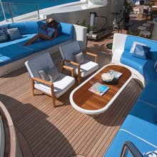 Vision Yacht Sundeck Lounge Area