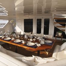 Inspiration Yacht Aft Deck Dining
