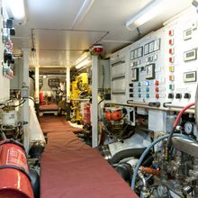 Shamrock V Yacht Engine Room