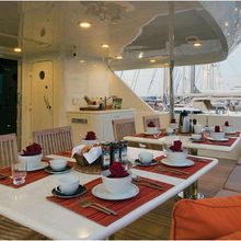 Chosen One Yacht Exterior Dining