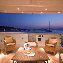 Fan Too Yacht Aft Deck Seating