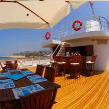 Blue Dawn Yacht Exterior Bar