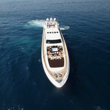 Zeus I Yacht Aerial View - Bow