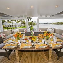 Triumphant Lady Yacht Exterior Dining