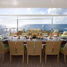 Amaral Yacht Sundeck Dining
