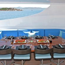 Inception Yacht Exterior Dining