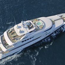 Coco Yacht Aerial View