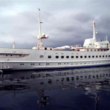 Blue Dawn Yacht Side View