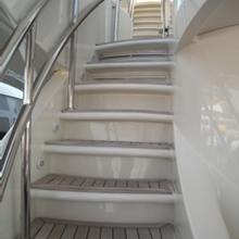 Blue Breeze Yacht External Stairs to Upper Deck