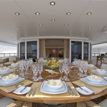 Huntress Yacht Exterior Dining