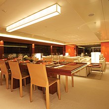 Capricorn Yacht Interior Dining 