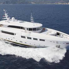 Celia P Yacht Running Shot