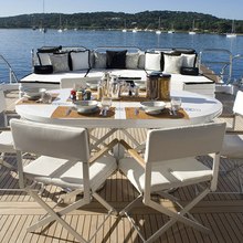 D'One Yacht Aft Deck Dining