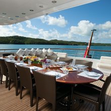 Majestic Yacht Exterior Dining