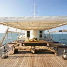 Prometej Yacht Exterior Dining