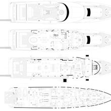 Majesty Elenoliya Yacht Decks Plans