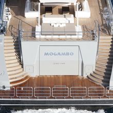 Mogambo Yacht Stern - Overhead View