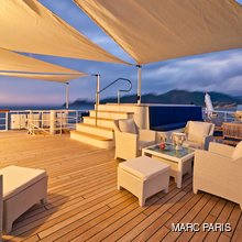 Seawolf Yacht Upper Deck - Sunset