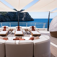 Mirage Yacht Aft Deck Seating