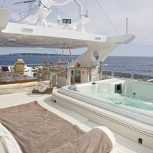 M Yacht Sunbathing area