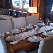 Cosmos Luna Yacht Indoor Dining