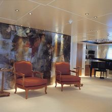 Elegant 007 Yacht Main Salon - Seating & Piano