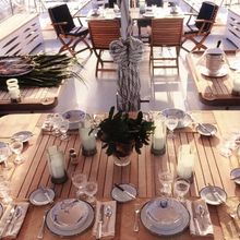 Enigma Yacht Exterior Dining