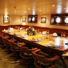 Sarsen Yacht Interior Dining - Table Set