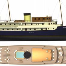 Classic 57m Yacht 