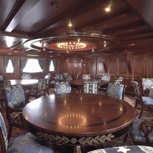 SS Delphine Yacht Dining Salon