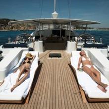 Mumu Yacht Sunbathing Area