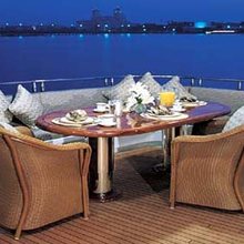 Grandeur Yacht Aft Deck Dining