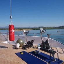No Comment Yacht Gym Equipment on Sundeck