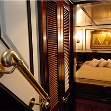 Providence Yacht Stairs to Master Stateroom