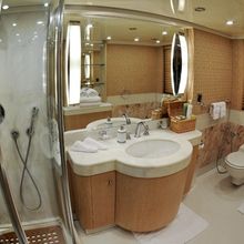 Meserret II Yacht Guest cabin bathroom