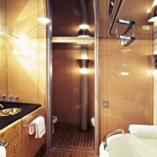 Lady A Yacht Private Bathroom
