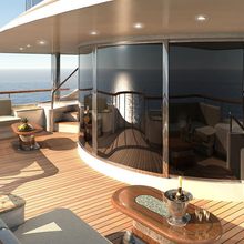 Diamonds Are Forever Yacht Upper Salon Deck - Day