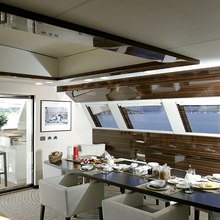 Gems II Yacht Dining Area