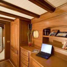 Take It Easier Yacht Desk Area