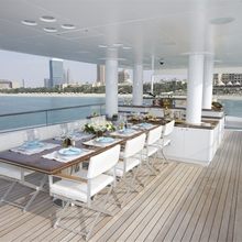 Dragonfly Yacht Exterior Dining - Day