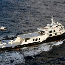 Global Yacht Running Shot - Helicopter