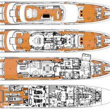 Inception Yacht Deck Plans