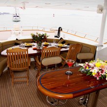 Empire Sea Yacht Exterior Dining Table