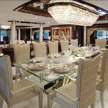 Diamonds Are Forever Yacht Dining